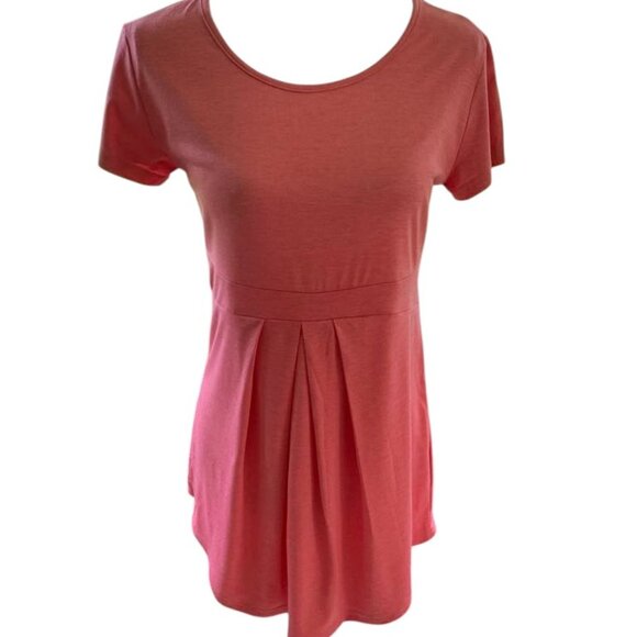 🔥🔥SALE🔥🔥Glampunch Women's Maternity Tops Short Sleeve Round Neck NWOT - Picture 2 of 4